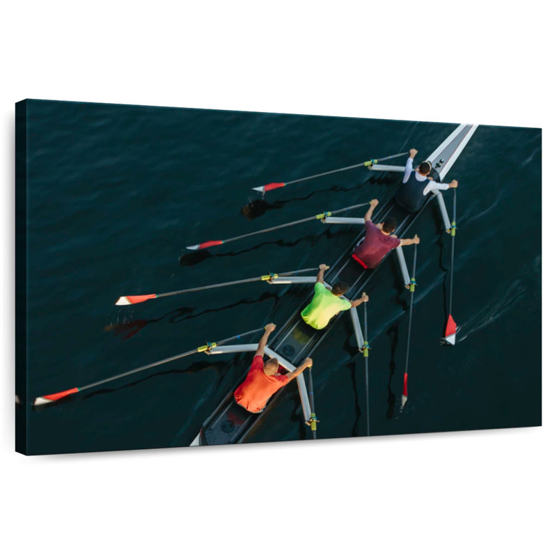 Rowing Crew, 26" H x 39" W