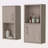 Oak 2 Bathroom Medicine Cabinets With Open Shelf