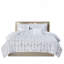 Ensemble d'édredon simple TG imprimé métallique avec traitement antimicrobien, microfibre douce et design géométrique élégant pour les chambres à coucher modernes-122444042-122444041