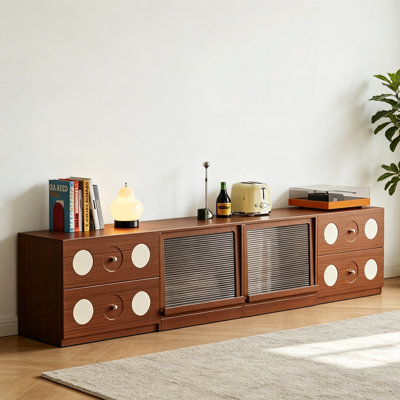 Retro Brown TV Cabinet