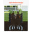 Lit de jardin surélevé en métal, jardinière ovale galvanisée 8 x 2 x 2 pi, conception à fond ouvert, grand lit surélevé pour faire pousser des légumes, des fleurs, des herbes et des plantes grasses, gris foncé