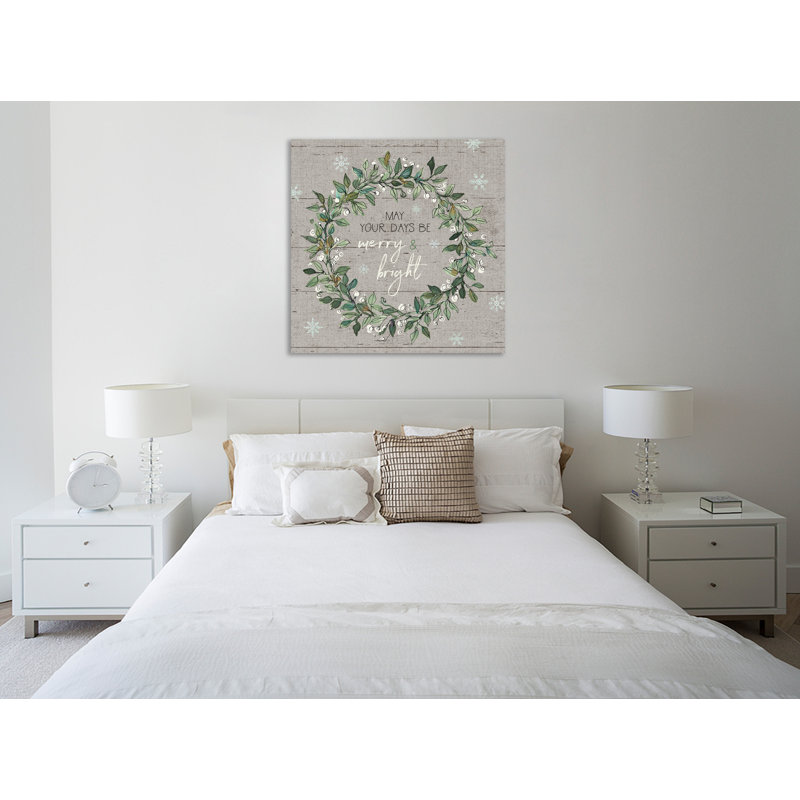 «Holiday On The Farm IX - Merry And Bright», toile tendue par Anne Tavoletti, H 24 po x l 24 po x P 1,5 po