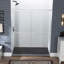 Double porte de douche coulissante de 44 à 48 po de largeur x 72 po de hauteur avec verre trempé transparent de 1/4 po (6 mm)-122721548
