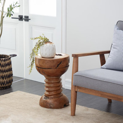 Table d'appoint en bois de teck Durso