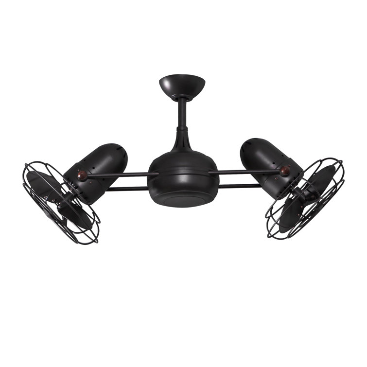39" Dagny Dual Rotational 3 Blade Ceiling Fan with Remote