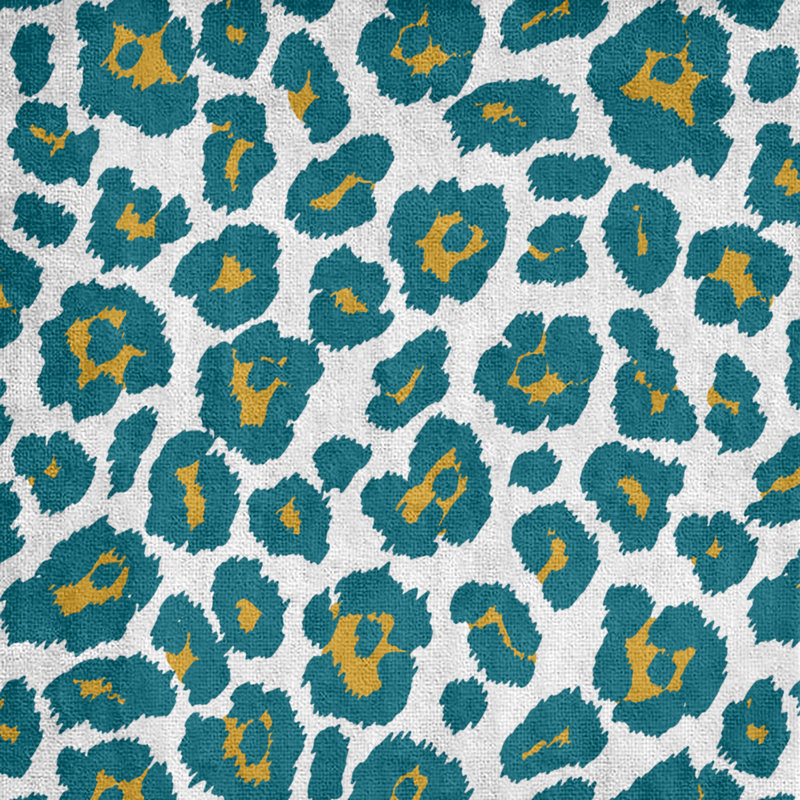 Lucida Bath Towel, Polyester/Cotton Blend, White/Gold/Teal