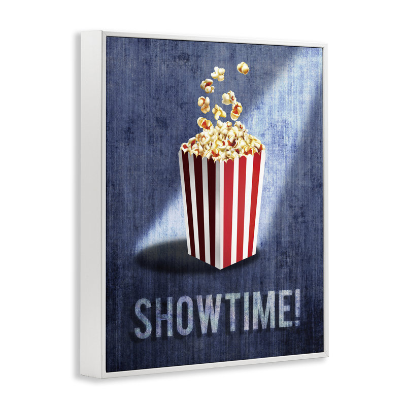 «Showtime Movie Night Popcorn Giclee Art», conception par Susan Arnot, H 30 po x l 24 po