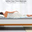 2 pouces - très grand matelas avec mousse à mémoire de forme pour le soulagement et la circulation de l'air, idéal matelas rafraîchissant et confortable