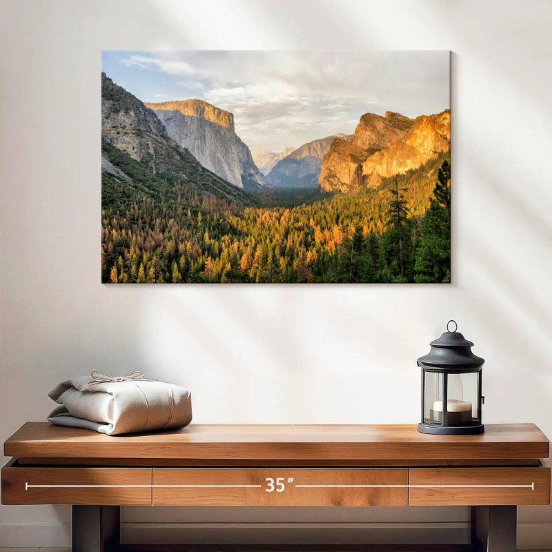 Alvord Yosemite Valley au lever du soleil, H 16 po x l 24 po