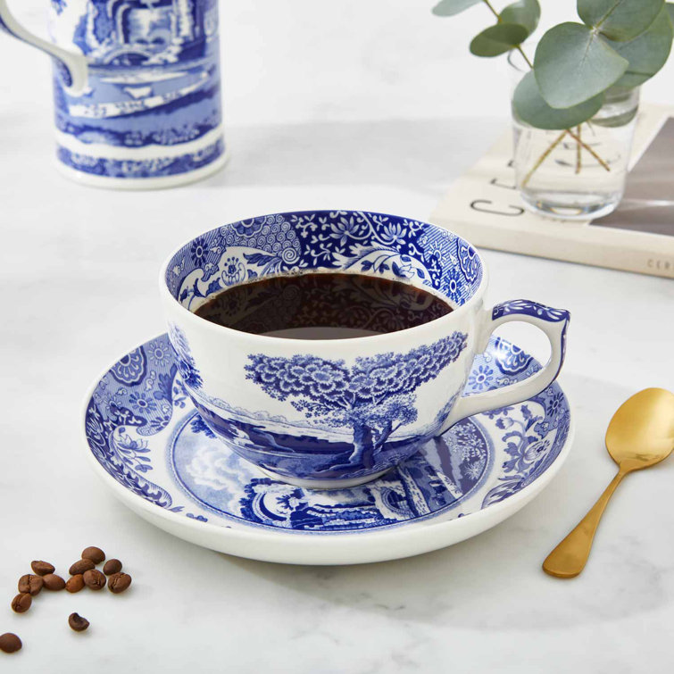 Blue Italian Jumbo Cup & Saucer – Cassandra's Kitchen