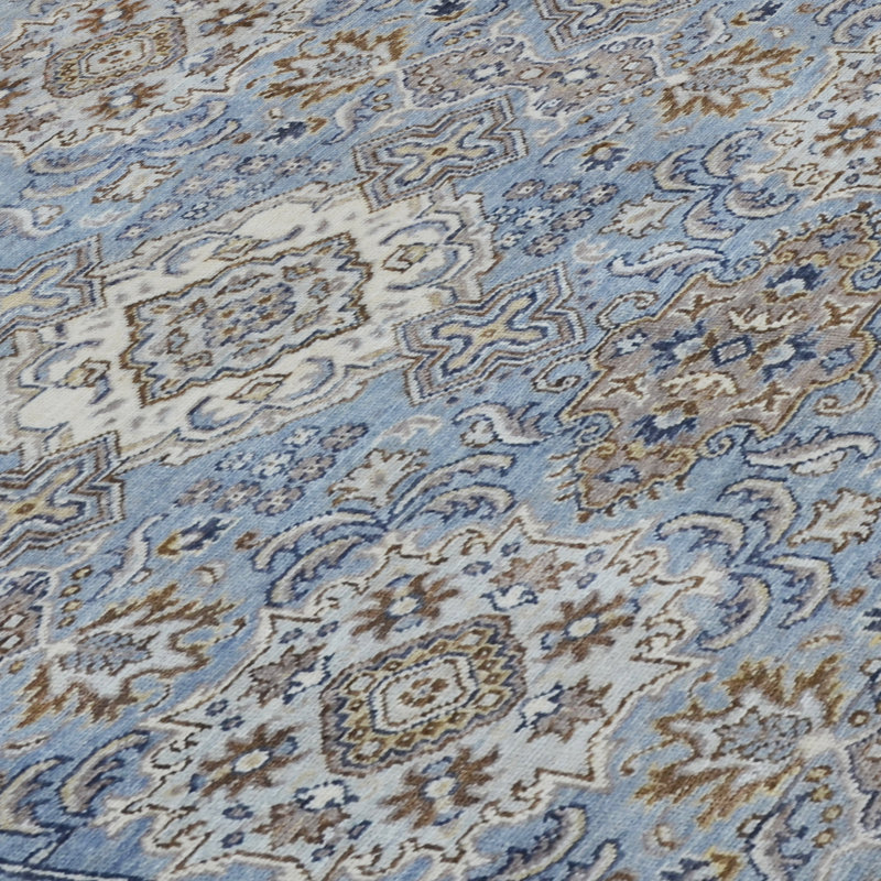 Tapis noir de haute qualité noué à la main