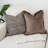 Brown Block Print Pillow Covers