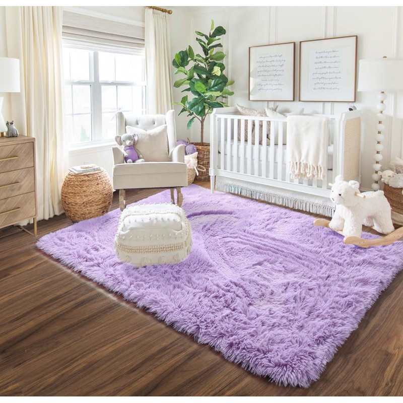 Tapis d'intérieur moelleux et moelleux pour chambre d'enfant, Rectangle 28 po x 42 po