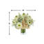 Hydrangea, Daysis,Lilac And Pampas Arrangement In A Glass Vase With Moss