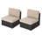 Wicker Outdoor Armless Lounge Chair-1737859037-1737859026