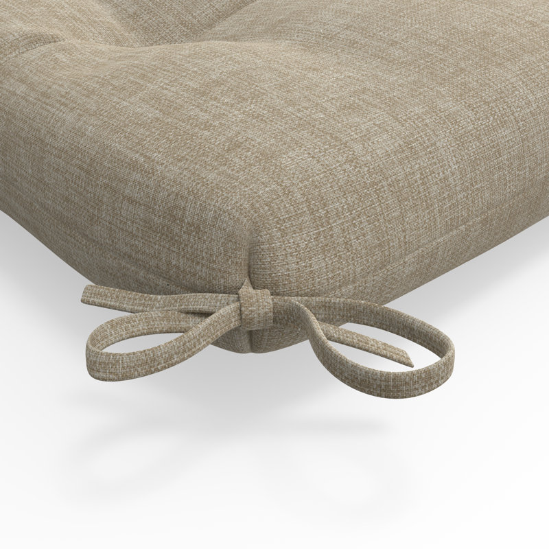 Coussin de balançoire en banc avec attaches Red Barrel Studio®, Bleu / bleu / bleu, L 44 po x P 18 po