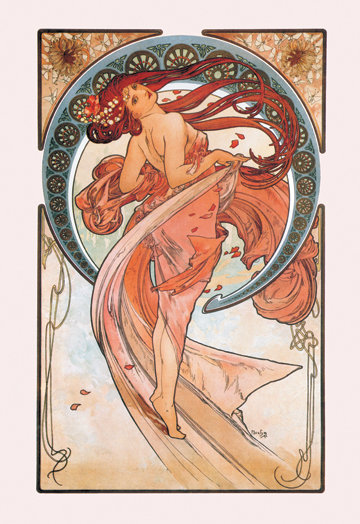 " Dance Rose " by Alphonse Maria Mucha Buyenlarge 