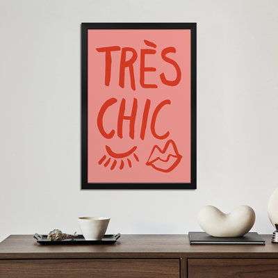 Traus chic rose - reproduction d'art murale - affiche de galerie