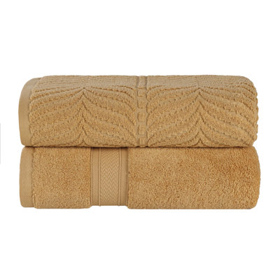 Drap de bain en coton uni et jacquard Telemanus