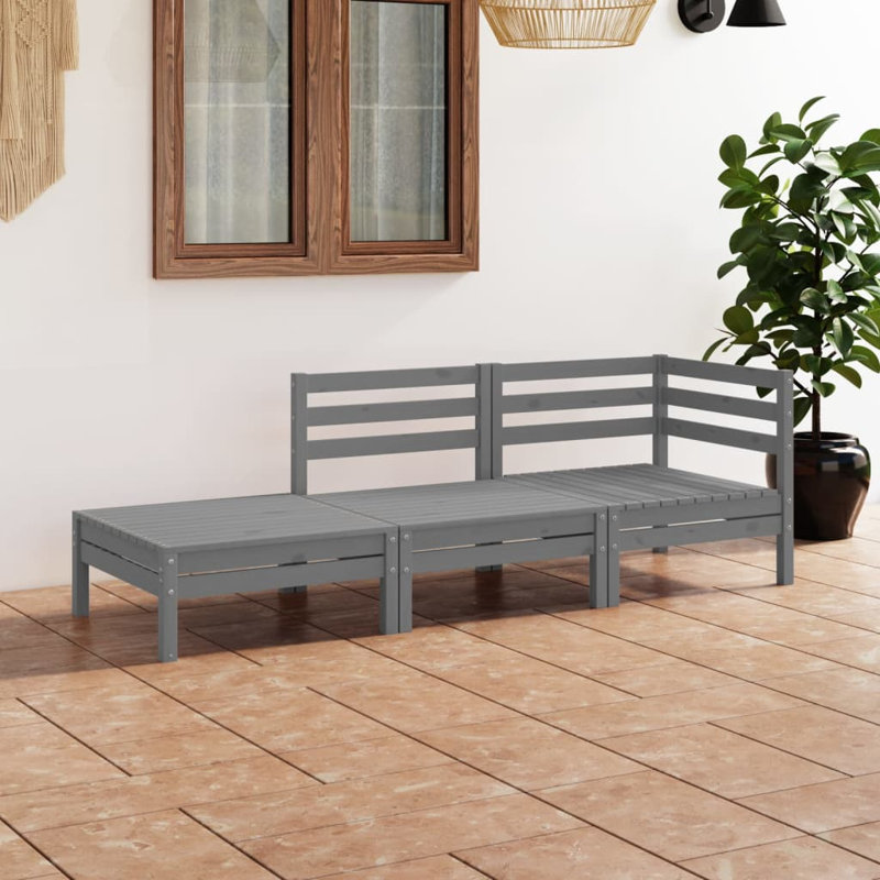 Ensemble modulaire de patio 25 po, Gris