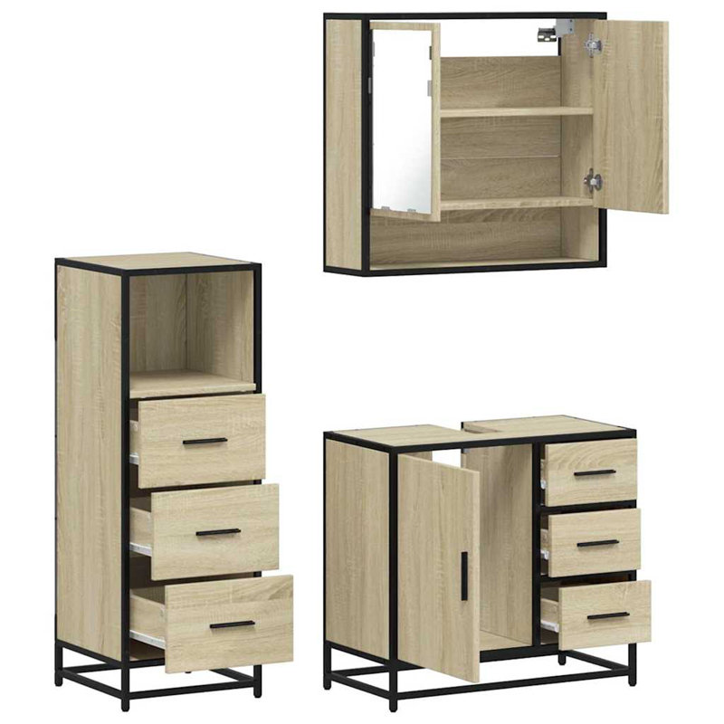 Bathroom Furniture Suite, Sonoma Oak