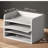 Reagan 4 Tier Open-Top Paper And File Organizer With Removable Shelves-99454569