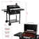 Royal Gourmet 24" Crop Barrel Charcoal Grill with Side Shelf and Cover