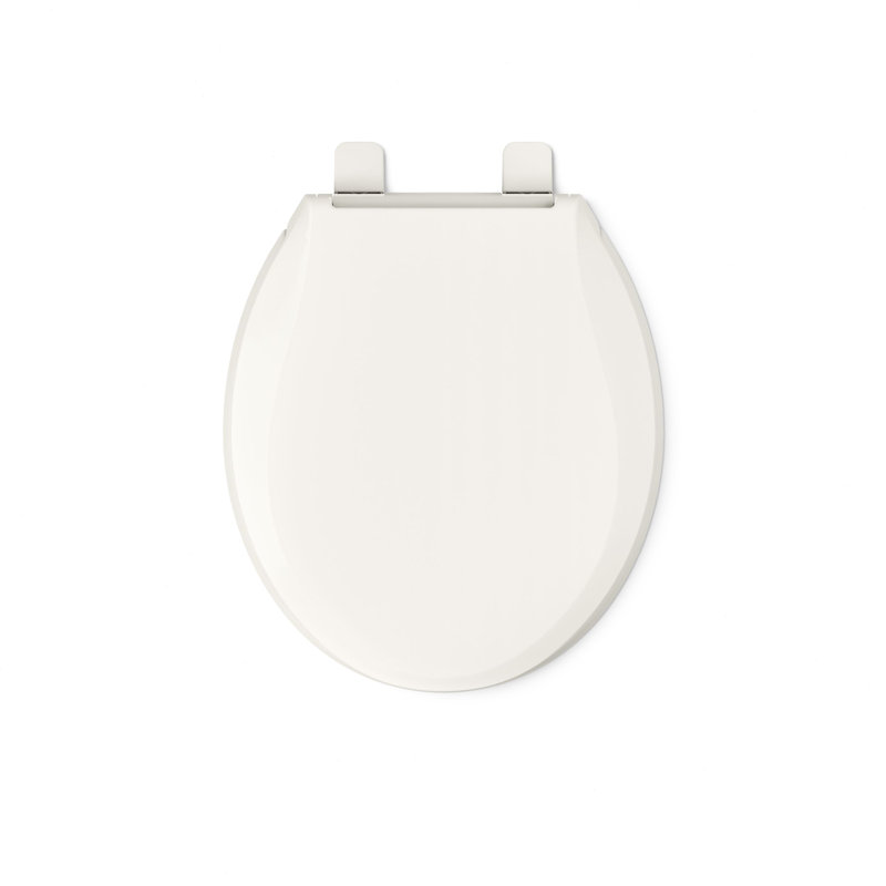 Cachet® Quiet-close™ Round-front Toilet Seat, Biscuit, Ready Latch