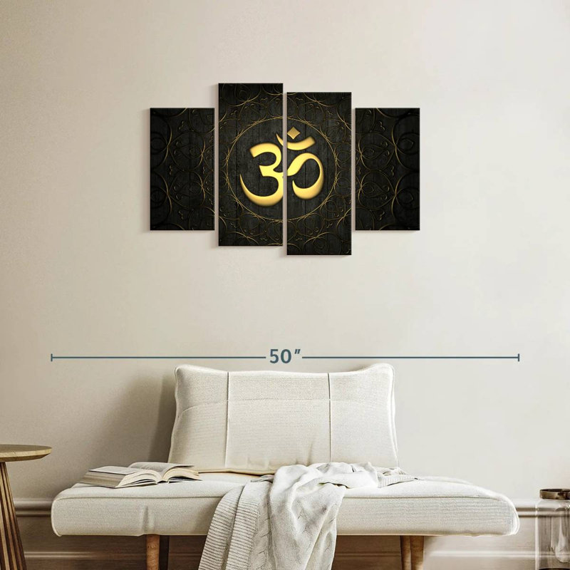 Symbole Kerrick Golden Om, H 22 po x l 36 po