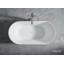 Baignoire de trempage autoportante en acrylique 61,4 po x 31,8 po Cossue