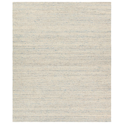 Tapis bleu / ivoire tissé à la main Melera Sitari MLR03 (6 pi x 9 pi)