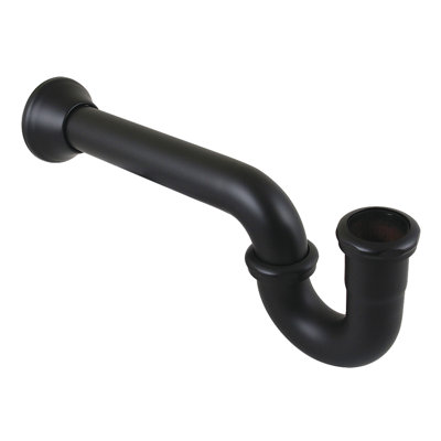 Laiton Kingston 1-1 / 4 po (ou 1-1 / 2 po) x 1-1 / 2 po siphon avec bride en forme de cloche, longueur 13-1 / 16 po, calibre 18