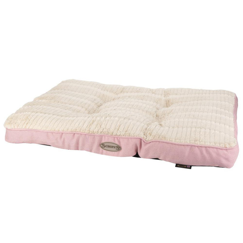 Ellen Polyester Pet Bed, Pink/Ivory
