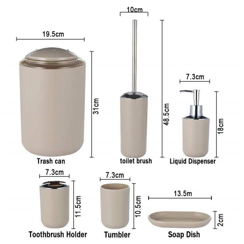 Burhaan Bathroom Accessory Set
