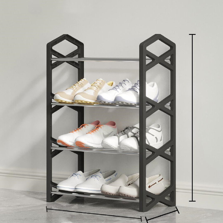 Sunbeam 50 Pair Shoe Rack - Black