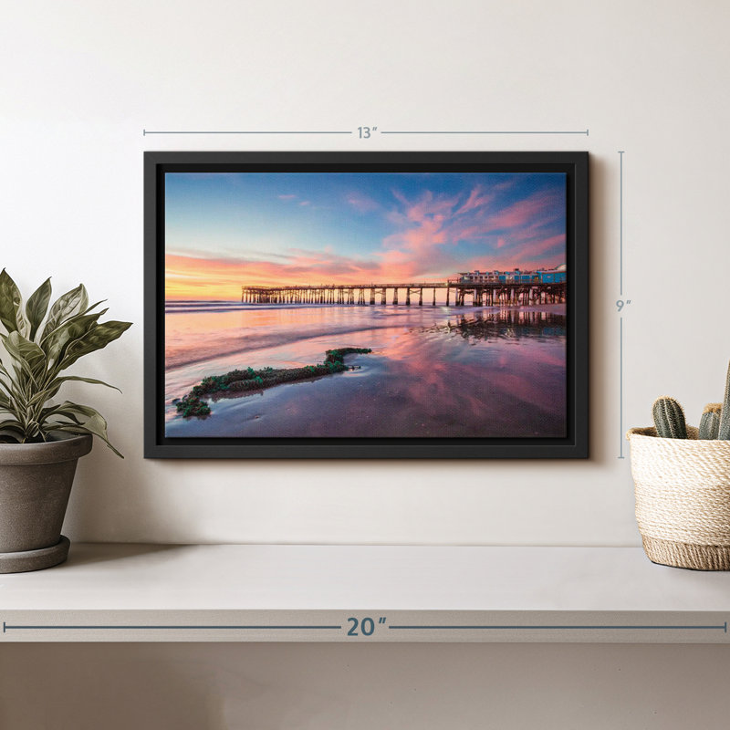 «Cocoa Beach Pier Sunrise Wall Art», H 13 po x l 9 po