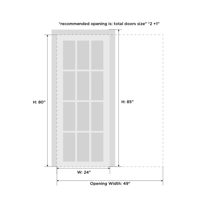 Finition en bois massif manufacturé, Gris mat, 24 po x 80 po
