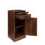 Buffet de bar à vin brun de couleur noyer pour la salle à manger - tiroir spacieux, tablette de rangement et armoire avec rangement pour garder votre espace propre