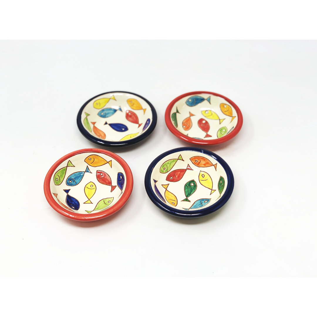 Coloured Fish - Tapas Bowl 10cm - Mixed - Set Of 4