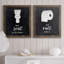 «Best Seat», ensemble de 2 reproductions d'art textuel-2127452660-2058830201-2127452669