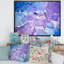 Bleu et mauve abstrait marbre I - peinture sur toile-67380368-67380374