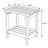 Casner Rectangular Cedar Outdoor Side Table , 14'' in. W 20'' in. D-521170730