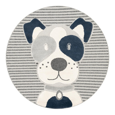 Unique Loom Doggo Whimsy Kids Rug