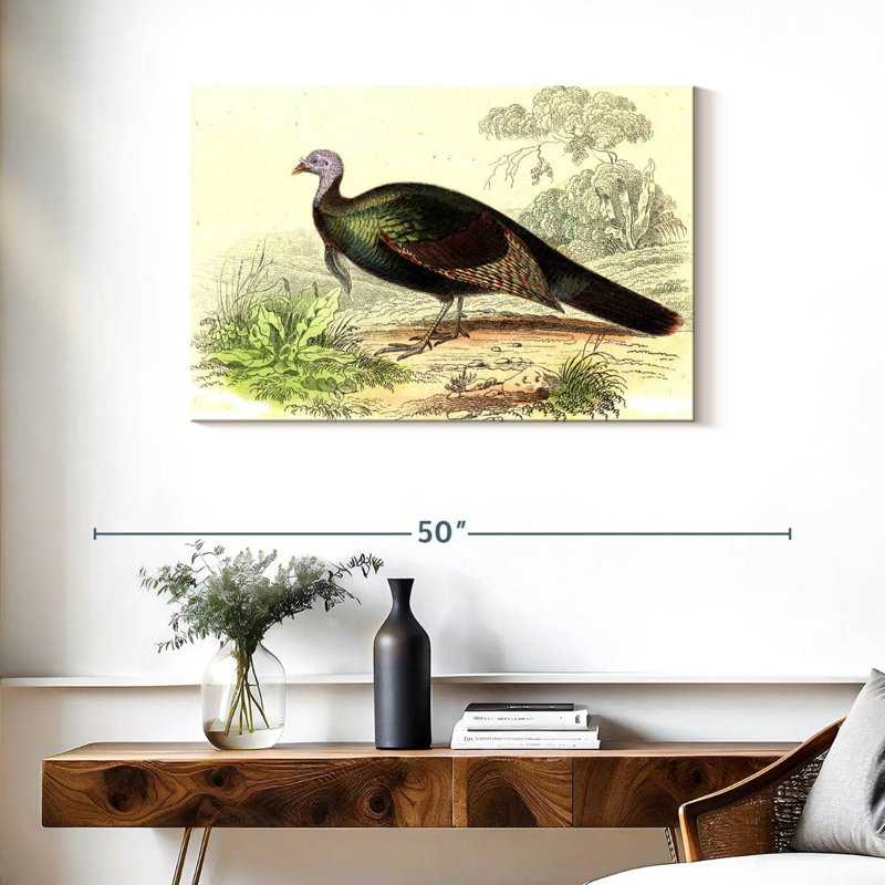 Brampt Wild Turkey, 24" H x 36" W