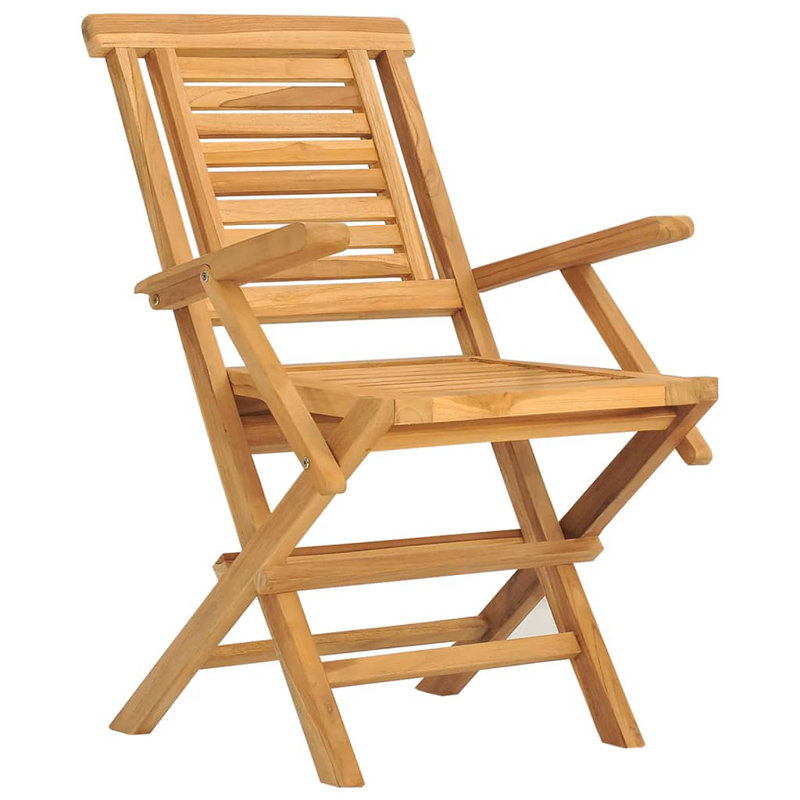 Stalcup Solid Wood Patio Folding Chair Folding Chair Set