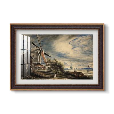 Un moulin près de Colchester, vers 1833 - John Constable - Estampe encadrée sur mesure
