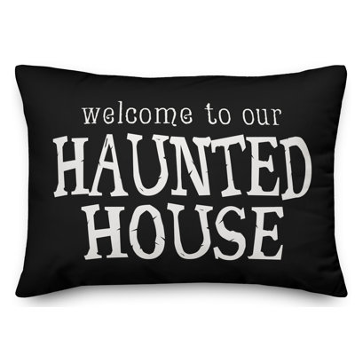  Housse de coussin Welcome to Our Haunted House
