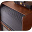 Armoire d'appoint contrastante noire et brune
