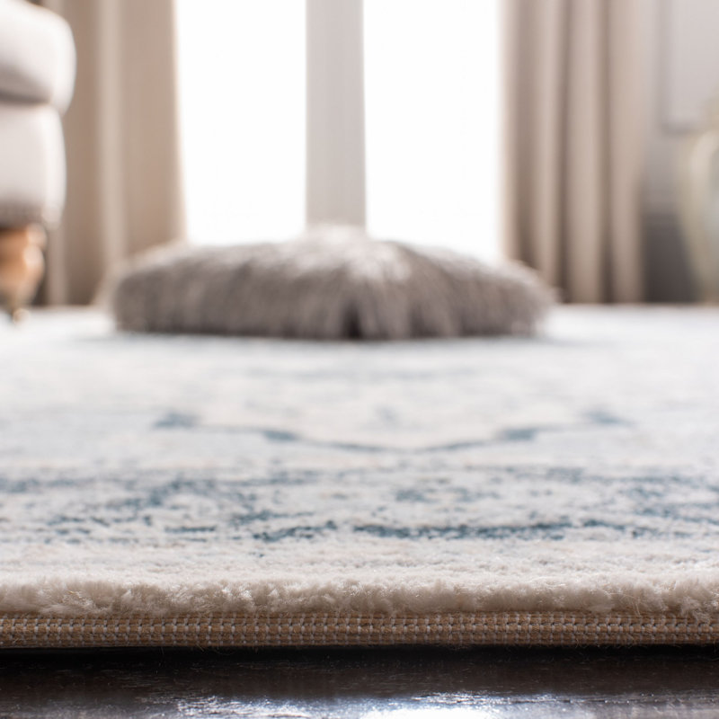 Delmer Oriental Blue Area Rug, Rectangle 3' x 5'