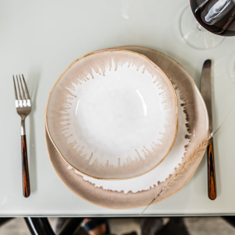 Burlington Handmade Stoneware Dinner Plate, Bluff